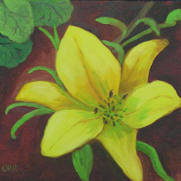 img= Yellow Lilly 10x10
